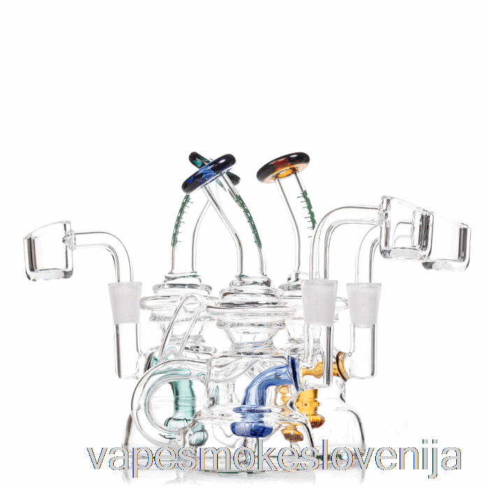 Vape Petrol Ooze Flood Mini Dab Rig Temno Modra